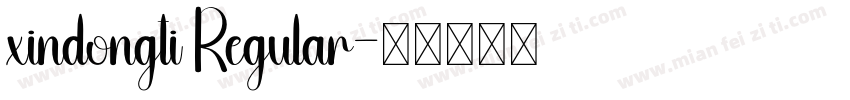 xindongti Regular字体转换